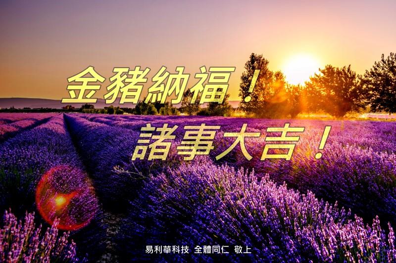 易利華科技 祝福您 2019 諸事大吉！